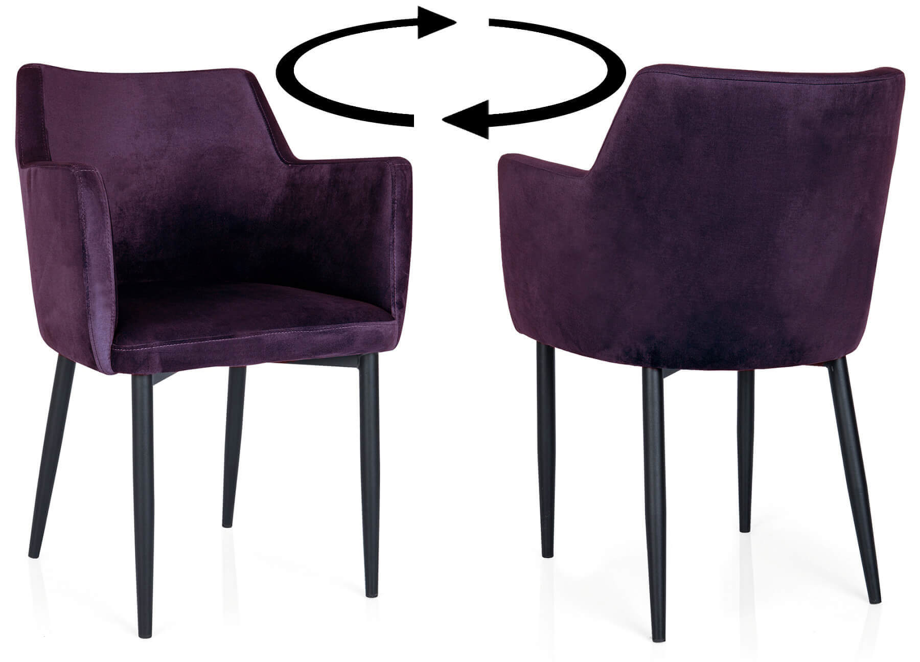  Krzesło glamour Monaco - Luksusowe tapicerowane krzesło do jadalni